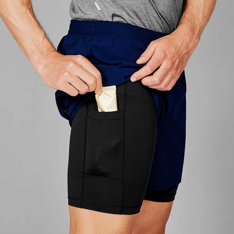 Short Deportivo Saysky 2 in 1 Pace 5 Pulgadas Navy Hombre