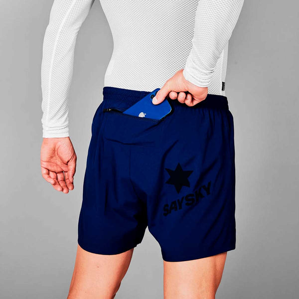 Short Deportivo Saysky Pace Shorts 5'' Azul Marino Hombre