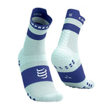 Calceta Compressport Pro Racing Socks V4.0 Run High Azul Oriente