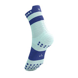 Calceta Compressport Pro Racing Socks V4.0 Run High Azul Oriente