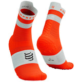 Calceta Compressport Pro Racing Socks V4.0 Run High Rojas