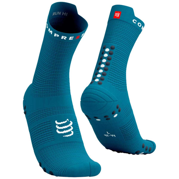 Calceta Compressport PRO RACING SOCKS V4.0 Run High Mosaic Blue
