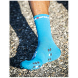 Calceta Compressport PRO RACING SOCKS V4.0 Run High Mosaic Blue