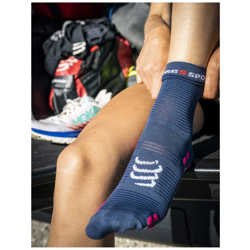 Calceta Compressport PRO RACING SOCKS V4.0 Run High Mood Indigo