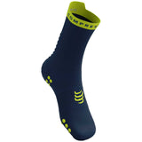 Calceta Compressport PRO RACING SOCKS V4 Run High Blue Green Sheen