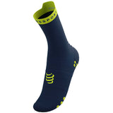 Calceta Compressport PRO RACING SOCKS V4 Run High Blue Green Sheen