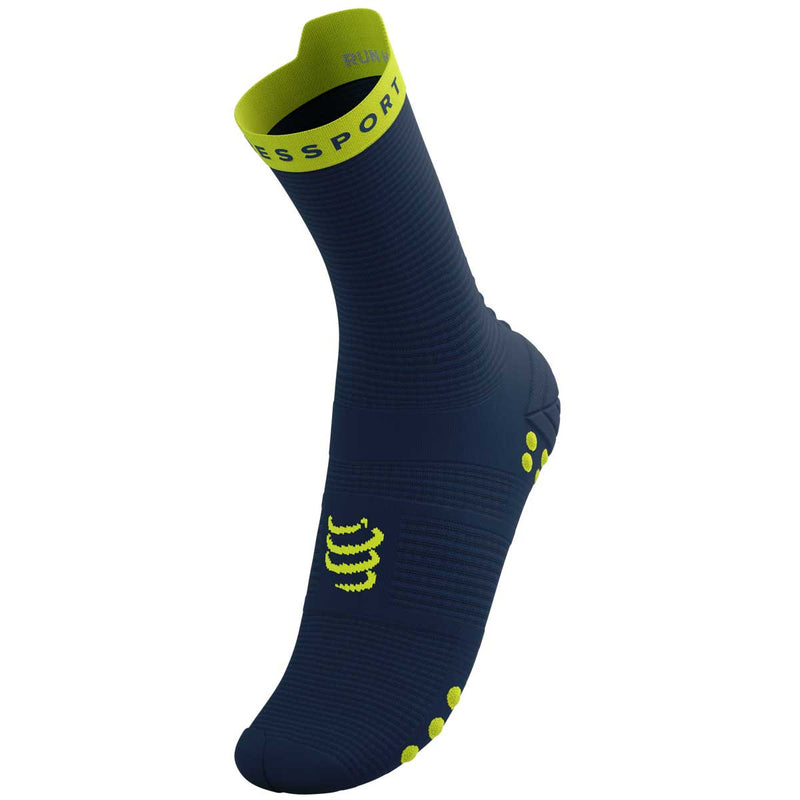 Calceta Compressport PRO RACING SOCKS V4 Run High Blue Green Sheen