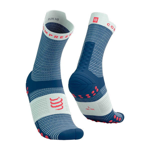 Calceta Compressport Pro Racing Socks V4.0 Run High Blues Sugar