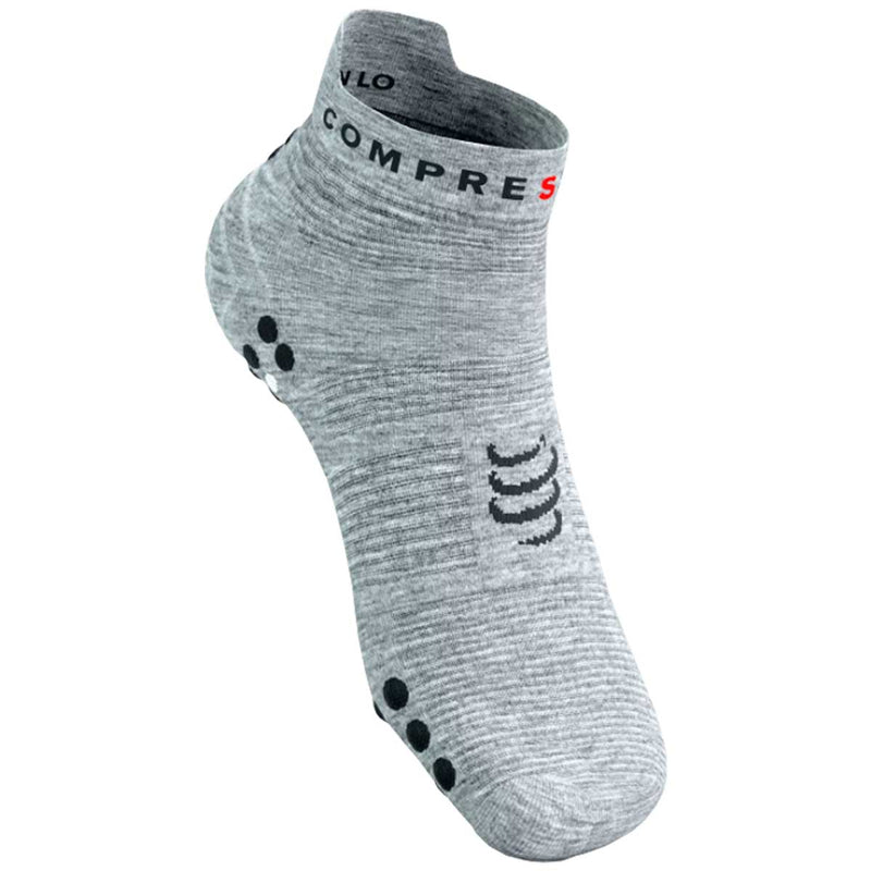 Calceta Compressport PRO RACING SOCKS V4L Run Low Grey Melange