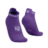Calceta Compressport Pro Racing Socks V4.0 Run Low Lilac White