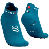 Calceta Compressport PRO RACING SOCKS V4L Run Low Mosaic Blue