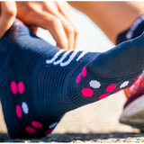 Calceta Compressport PRO RACING SOCKS V4L Run Low Mood Indigo