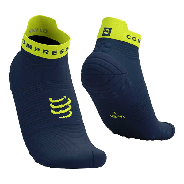 Calceta Compressport Pro Racing Socks v4L Run Low Azul
