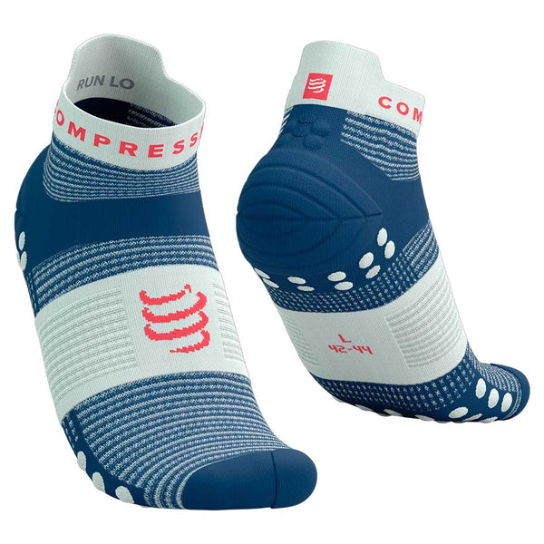 Calceta Compressport Pro Racing Socks V4.0 Run Low Blues Sugar