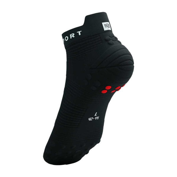 Calceta Compressport Pro Racing Socks V4.0 Run Low Black White