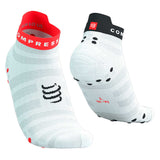 Calceta Compressport Pro Racing Socks V4.0 Ultralight Run Low White