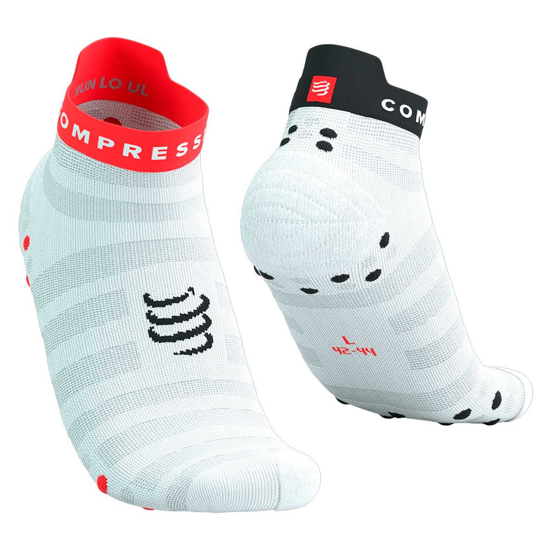 Calceta Compressport Pro Racing Socks V4.0 Ultralight Run Low White