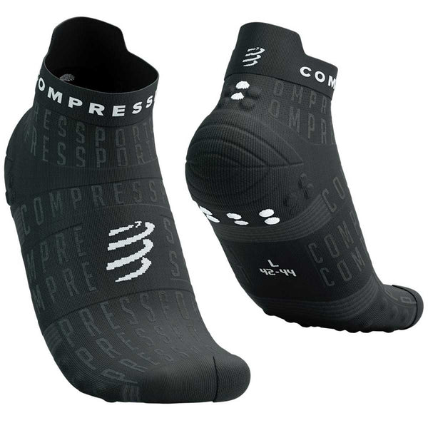 Calceta Compressport PRO RACING SOCKS V4L Run Low Black Edition 2023