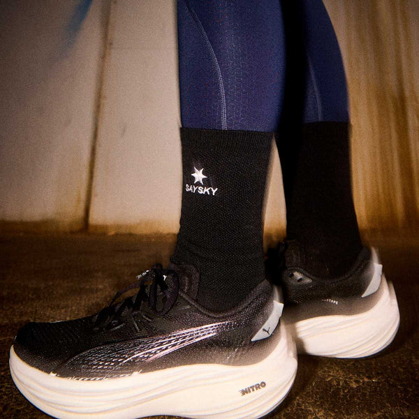 Calceta Deportiva Saysky Merino High Socks Negro Unisex