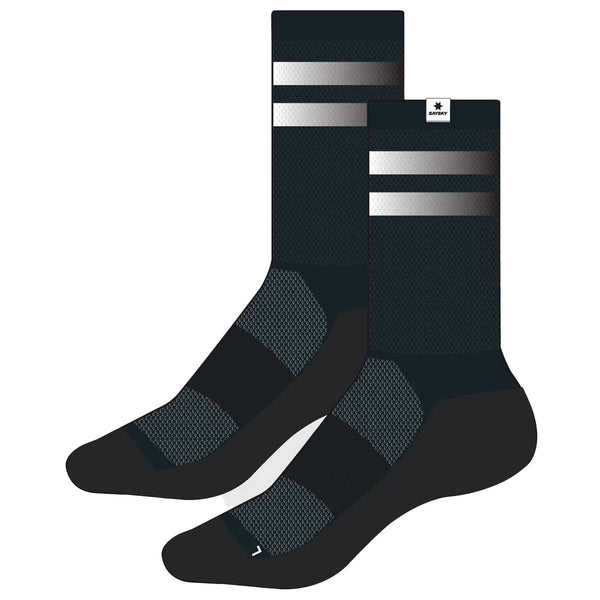 Calceta Deportiva Saysky Reflective Merino High Socks Negro Unisex