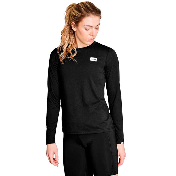 Playera Deportiva Saysky Clean Motion Long Sleeve Negro Mujer