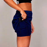Short Deportivo Saysky 2 in 1 Pace Shorts 3'' Azul Marino Mujer