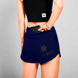 Short Deportivo Saysky 2 in 1 Pace Shorts 3'' Azul Marino Mujer