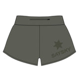 Short Deportivo Saysky Pace Shorts 3" Verde Mujer