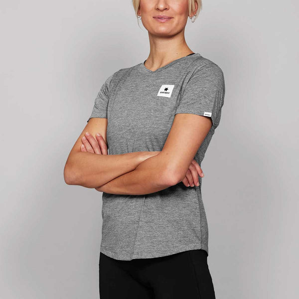 Playera Deportiva Saysky Clean Combat T-shirt Gris Mujer