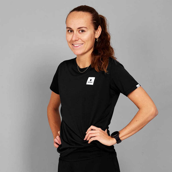 Playera Deportiva Saysky Clean Combat T-shirt Negro Mujer