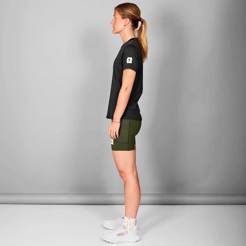 Short Deportivo Saysky Combat+ Short Tights 7" Verde Mujer