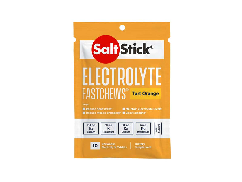 SaltStick Fastchews 10 tabletas sales Minerales electrolítos sabor naranja