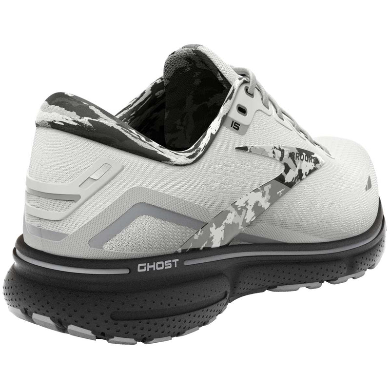 Tenis Brooks Running GHOST 15 Blanco Negro Hombre