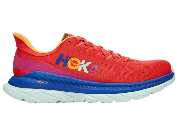 Tenis Trail Running Hoka MACH 4 Naranja Mujer