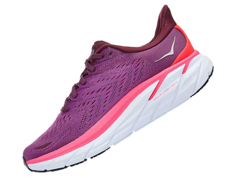 Tenis Hoka Running CLIFTON 8 Fucsia Mujer