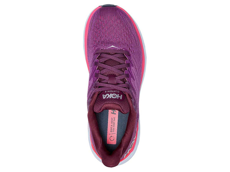 Tenis Hoka Running CLIFTON 8 Fucsia Mujer