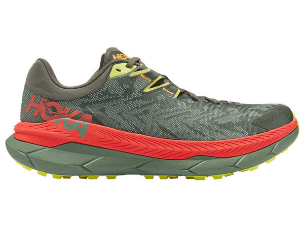 Tenis Hoka Trail Running TECTON X Verde Hombre