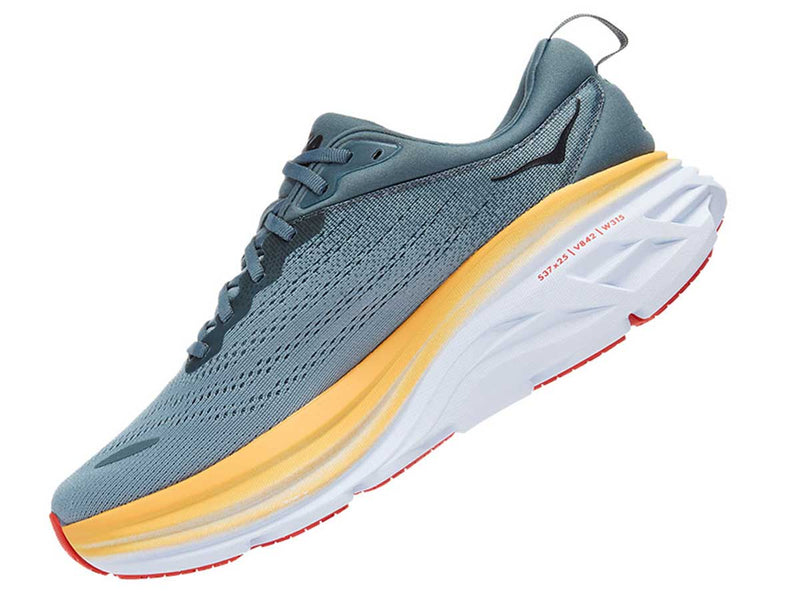 Tenis Hoka Running BONDI 8 Gris Hombre