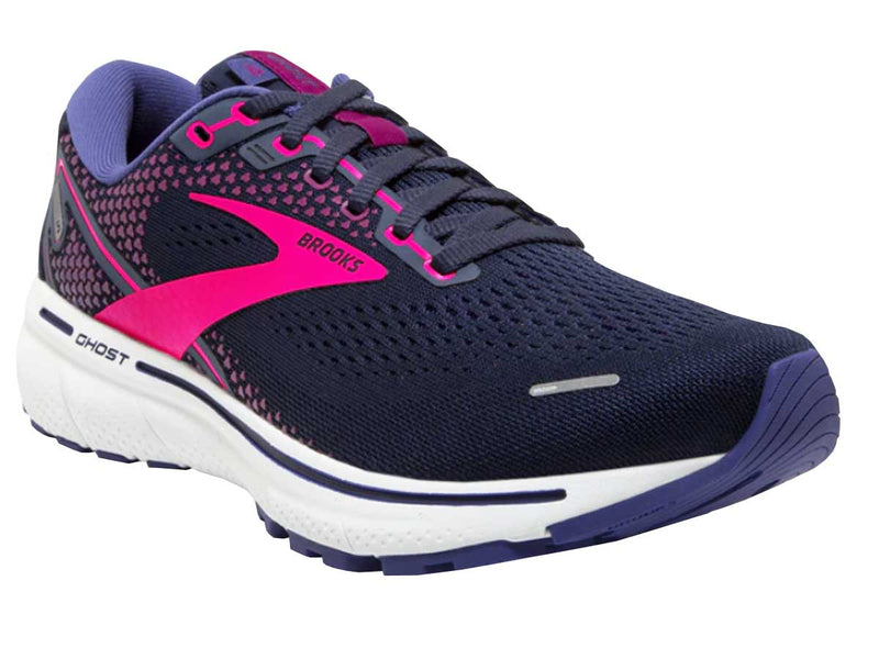 Tenis Running Brooks Ghost 14 Azul Mujer