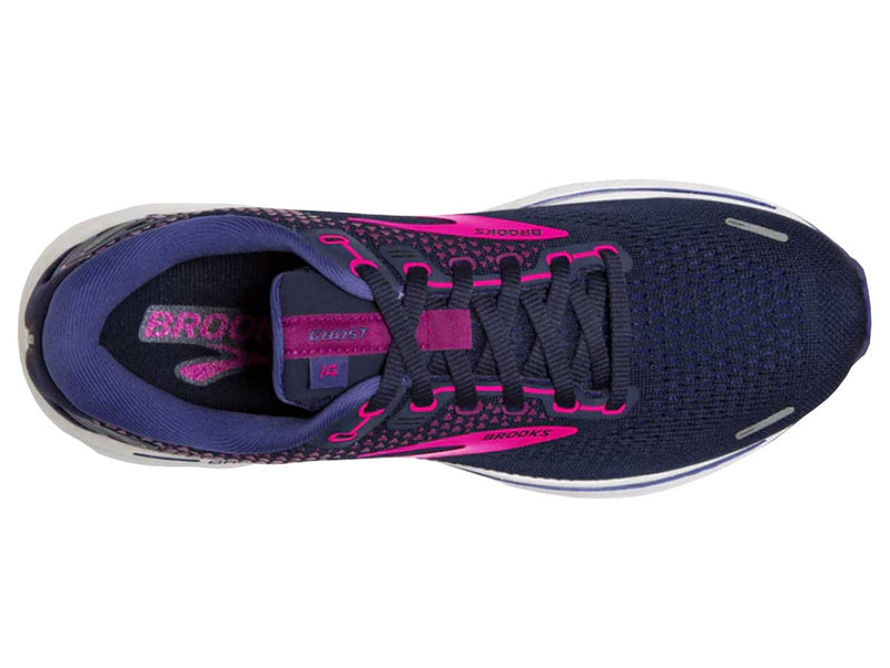 Tenis Running Brooks Ghost 14 Azul Mujer