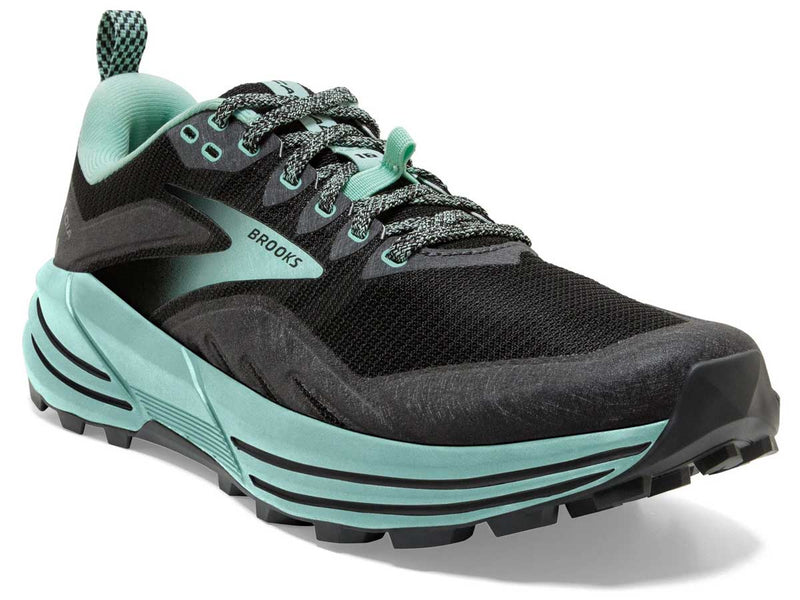 Tenis Trail Running Brooks Cascadia 16 Negro/Menta Mujer