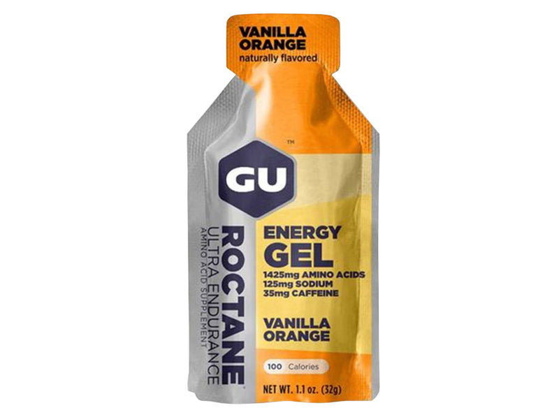 GEl GU Energy Roctane sabor vainilla naranja con cafeína