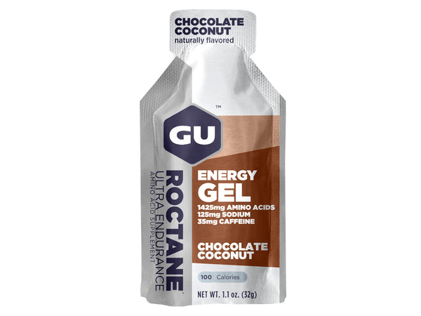 Gel Gu Energy Roctane sabor chocolate coco con cafeína