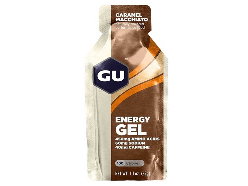 Gel Gu Energy sabor caramel macchiato con cafeína