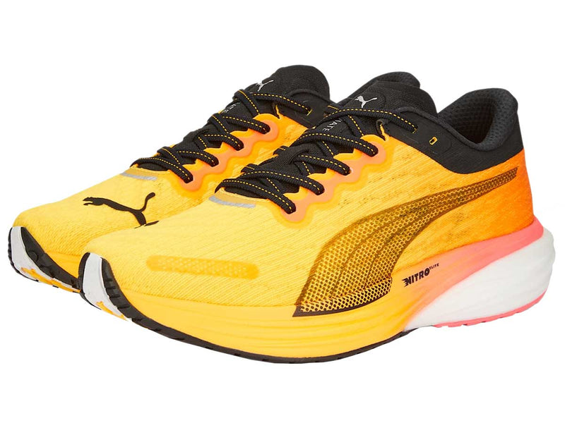 Tenis Puma Running DEVIATE NITRO 2 Amarillo Negro Hombre