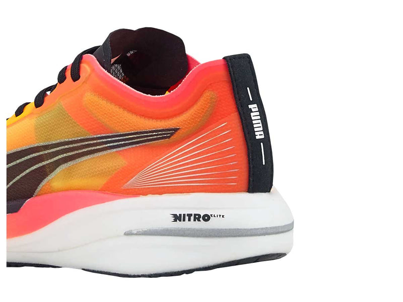 Tenis Puma Running DEVIATE NITRO ELITE Amarillo Naranja Hombre