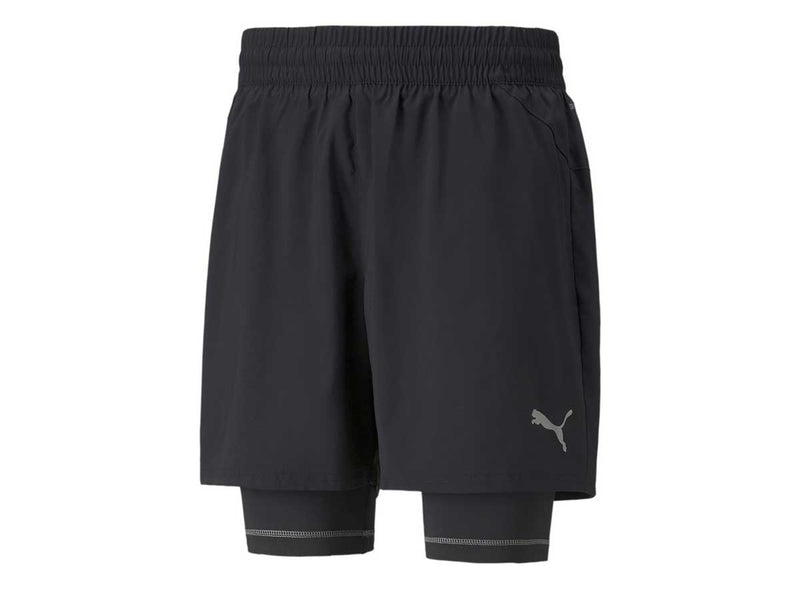 Short Puma Running RUN 2IN1 5" Negro Hombre