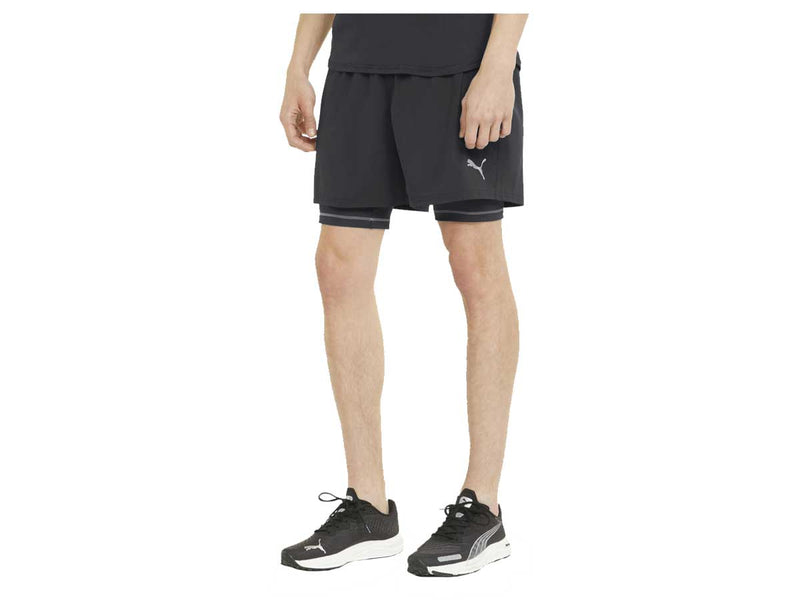 Short Puma Running RUN 2IN1 5" Negro Hombre
