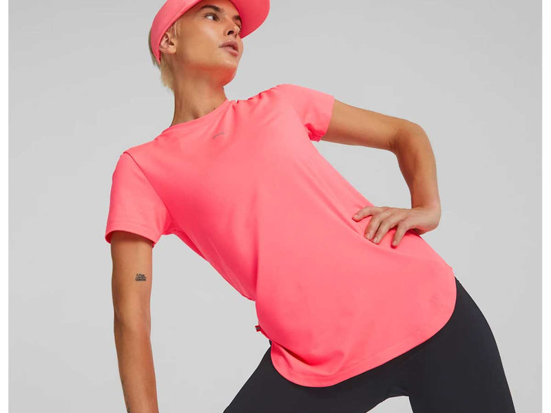 Playera Deportiva Puma RUN CLOUDSPUN TEE Rosa Mujer
