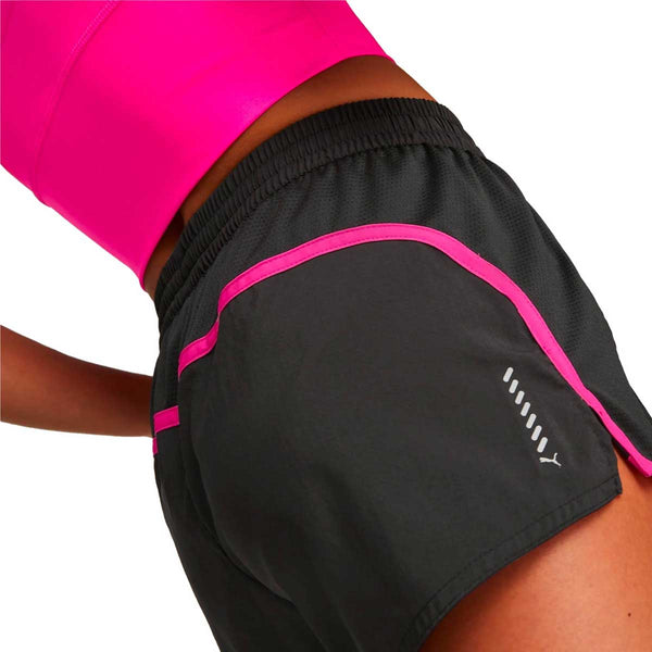 Short Deportivo Puma RUN FAV VELOCITY 3" Negro Mujer